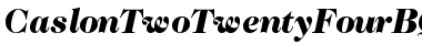 Download Caslon Two TwentyFour BQ Regular Font Title Preview