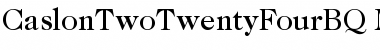 Download Caslon Two TwentyFour BQ Regular Font Title Preview