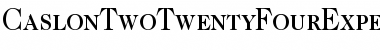 Download Caslon Two TwentyFour Expert BQ Regular Font Title Preview