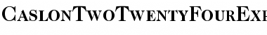 Download Caslon Two TwentyFour Expert BQ Regular Font Title Preview