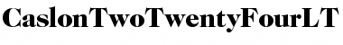 Download ITC Caslon 224 LT Black Font Title Preview