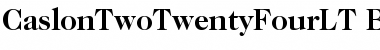 Download ITC Caslon 224 LT Bold Font Title Preview