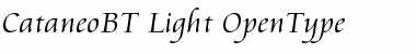 Download Cataneo Light Font Title Preview