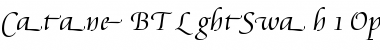 Download Cataneo Light Swash Font Title Preview
