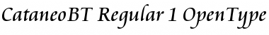 Download Cataneo Regular Font Title Preview