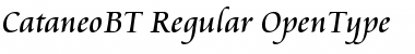 Download Cataneo Regular Font Title Preview