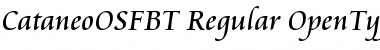 Download Cataneo OSF Font Title Preview