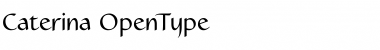 Download Caterina Regular Font Title Preview