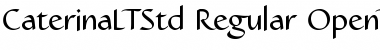 Download Caterina LT Std Regular Font Title Preview