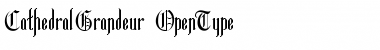 Download CathedralGrandeur Regular Font Title Preview