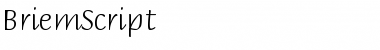 Download BriemScript Regular Font Title Preview