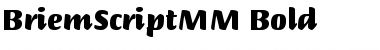 Download BriemScriptMM Bold Font Title Preview