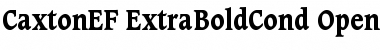 Download CaxtonEF ExtraBoldCond Font Title Preview