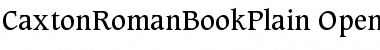 Download Caxton Roman Book Plain Font Title Preview