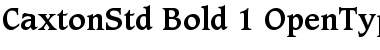Download Caxton Std Bold Font Title Preview