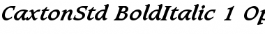 Download Caxton Std Bold Italic Font Title Preview
