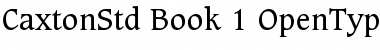 Download Caxton Std Book Font Title Preview