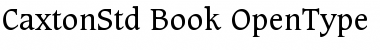 Download Caxton Std Book Font Title Preview