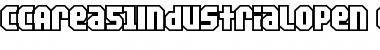 Download CCArea51IndustrialOpen Regular Font Title Preview