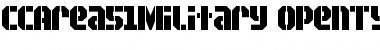 Download CCArea51Military Regular Font Title Preview