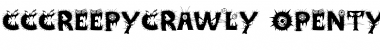 Download CCCreepyCrawly Regular Font Title Preview