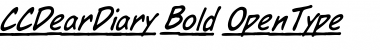 Download CCDearDiary Bold Font Title Preview