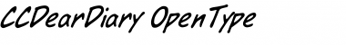 Download CCDearDiary Regular Font Title Preview