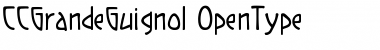 Download CCGrandeGuignol Regular Font Title Preview