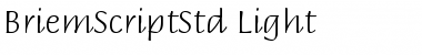 Download Briem Script Std Light Regular Font Title Preview