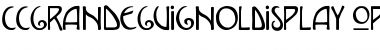 Download CCGrandeGuignolDisplay Regular Font Title Preview