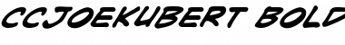 Download CCJoeKubert Bold Italic Font Title Preview