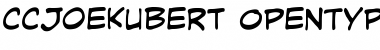 Download CCJoeKubert Regular Font Title Preview