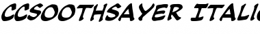 Download CCSoothsayer Italic Font Title Preview