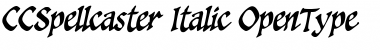 Download CCSpellcaster Italic Font Title Preview