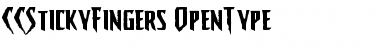 Download CCStickyFingers Regular Font Title Preview