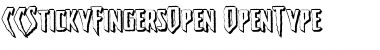 Download CCStickyFingersOpen Regular Font Title Preview