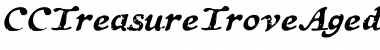 Download CCTreasureTroveAged Italic Font Title Preview