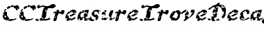 Download CCTreasureTroveDecayed Italic Font Title Preview
