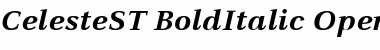 Download CelesteST BoldItalic Font Title Preview