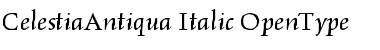 Download Celestia Antiqua Italic Font Title Preview