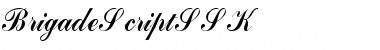 Download BrigadeScriptSSK Regular Font Title Preview