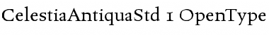 Download Celestia Antiqua Std Regular Font Title Preview