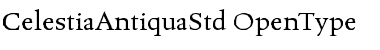 Download Celestia Antiqua Std Regular Font Title Preview