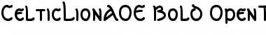 Download CelticLionAOE Bold Font Title Preview