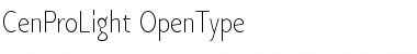 Download Cen Pro Light Regular Font Title Preview