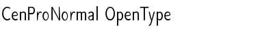 Download Cen Pro Normal Font Title Preview