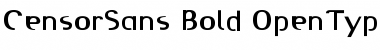 Download CensorSans Bold Font Title Preview