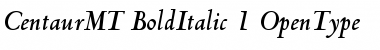 Download Centaur MT Bold Italic Font Title Preview