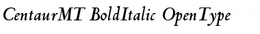 Download Centaur MT Bold Italic Font Title Preview