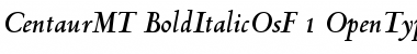 Download Centaur MT Bold Italic OsF Font Title Preview